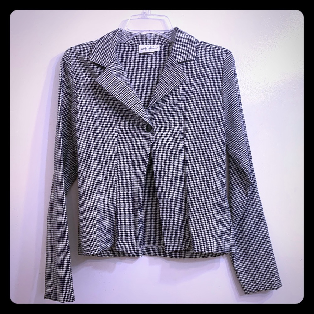 Houndstooth lightweight business jacket